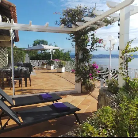 Ac-villa Fleur De Rocaille Avec Superbe Vue Mer Теуль-сюр-Мер