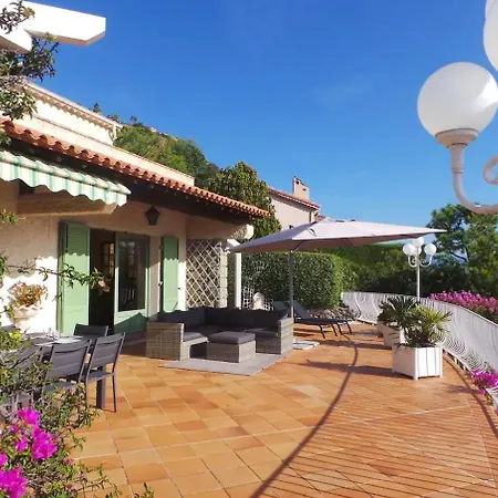 Ac-villa Fleur De Rocaille Avec Superbe Vue Mer Теуль-сюр-Мер